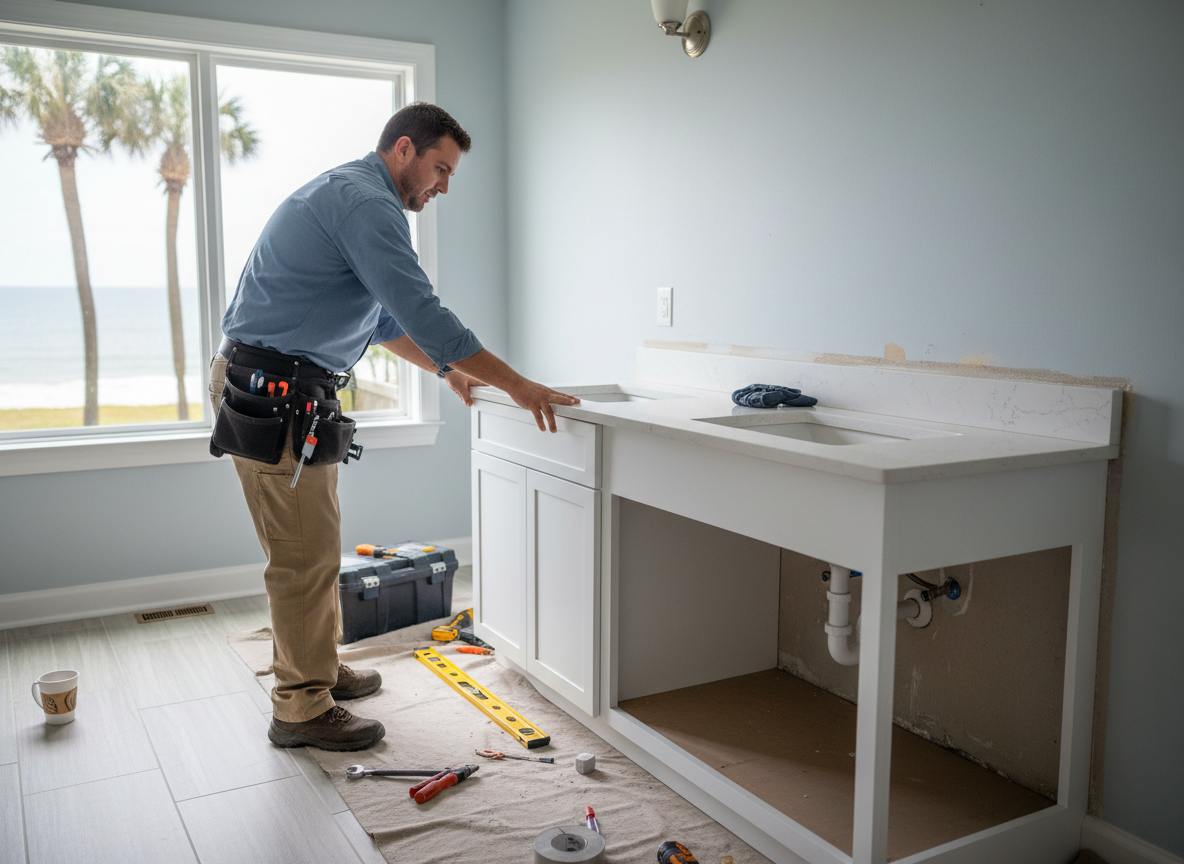 Bathroom Vanity Replacement in Virginia Beach